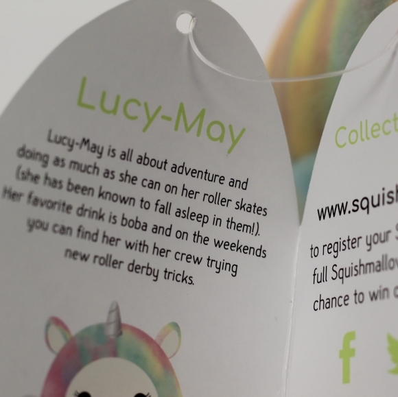 Squishmallows Spring 5" Lucy-May the Llamacorn NWT - Picture 11 of 12